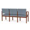 Lesro Lenox 3 Seat Tandem Seating W/ Arms, 65 in W 26 in L 31.5 in H LW3103 - alternate 2